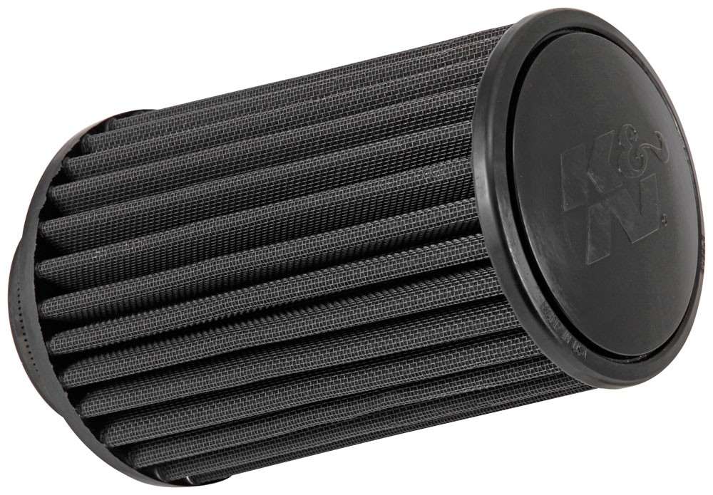 K&N Engineering K&N Universal Round Clamp-On Air Filter 3.5in ID 9.5in Height 6in Base OD 5.25 Top OD RU-3105HBK