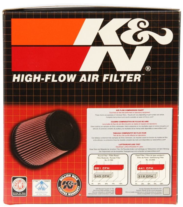 K&N Engineering K&N Universal Rubber Filter 4 1/2 inch FLG / 5 7/8 inch Base / 5 inch Top / 6 inch Height RU-3480