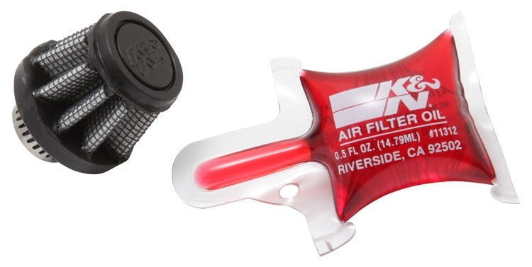 K&N Engineering K&N Filter Universal Rubber Filter Round Tapered 0.313in Flange ID x 1.375in Base OD x 1in Height RU-3490