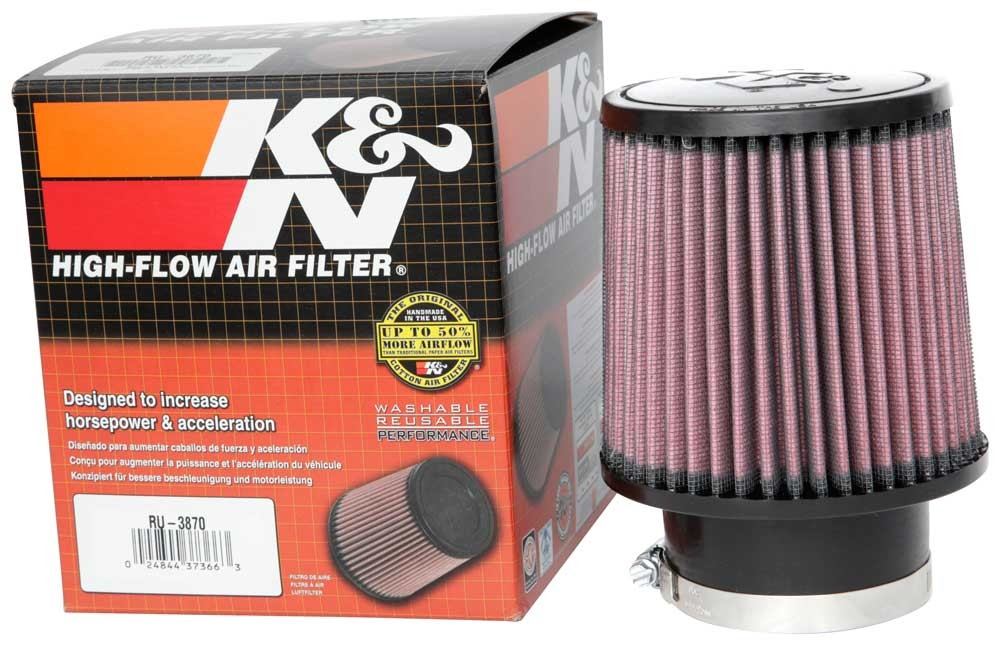 K&N Engineering K&N Universal Clamp-On Air Filter 3in FLG / 5in B / 4-1/2in T / 5in H RU-3870