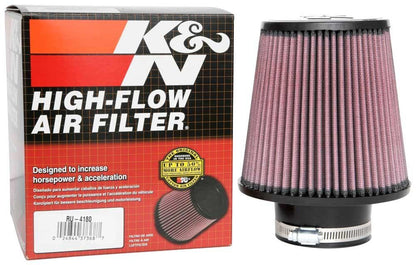 K&N Engineering K&N Universal Clamp-On Air Filter 3in FLG / 6in B / 4-1/2in T / 6in H RU-4180