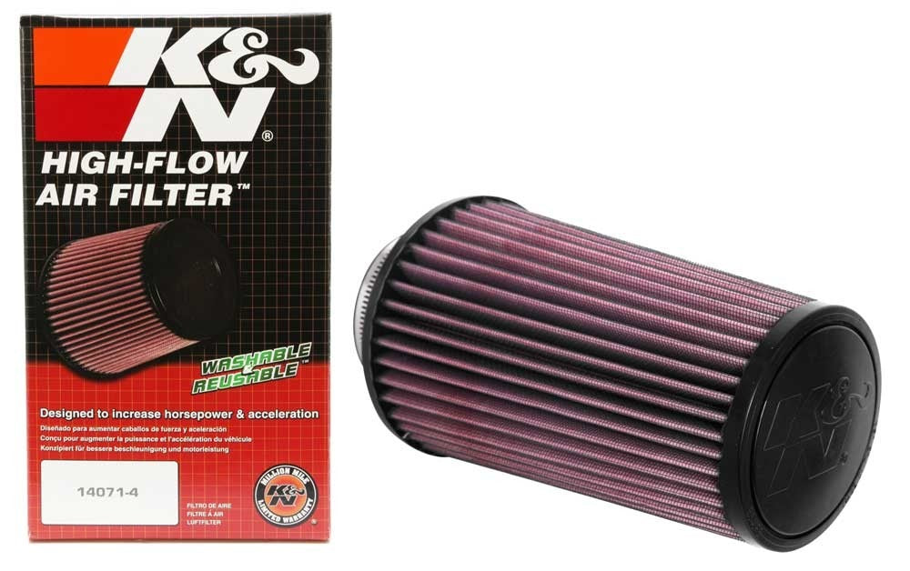 K&N Engineering K&N Universal Round Tapered Filter 3 inch FLG / 5 inch Bottom / 4 inch Top / 7 7/8 inch Height RU-4690