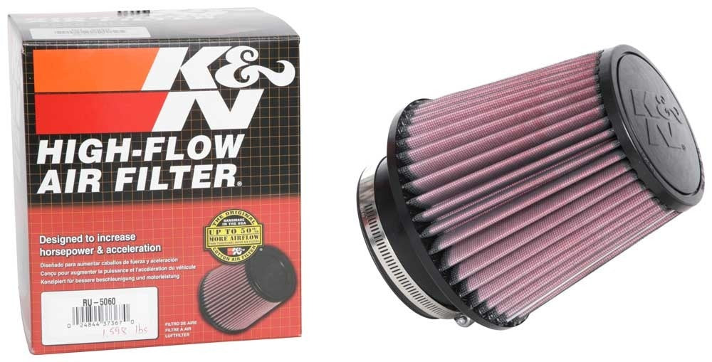 K&N Engineering K&N Universal Clamp-On Air Filter 4in FLG / 6-1/2in B / 4-1/2in T / 6in H RU-5060
