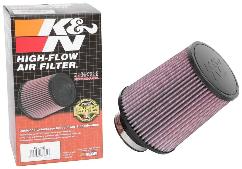 K&N Engineering K&N Universal Clamp-On Air Filter 3-1/8in FLG / 6in B / 5in T / 7in H RU-5100
