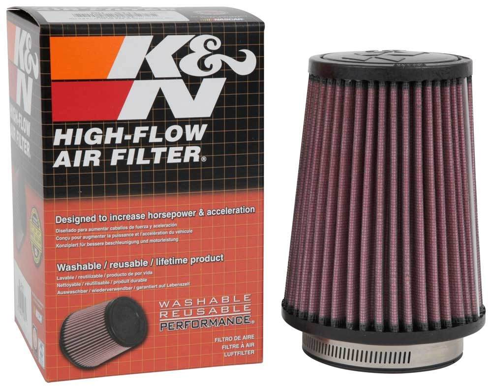 K&N Engineering K&N Filter Universal Rubber Filter 3  Flange 4 1/2 Base inch 3 1/2 inch Top 5 3/4 inch Height RU-5111