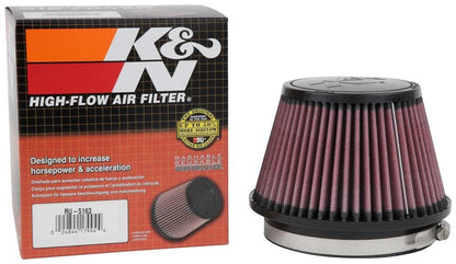K&N Engineering K&N Universal Rubber Filter 5in Flange ID x 6.5in Base OD x 4.5in Top OD x 4.125in Height RU-5163