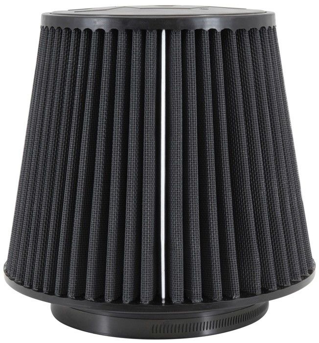 K&N Engineering K&N Universal Rubber Filter-Round Tapered 6in Flange ID x 9in Base OD x 6.625in Top OD x 7.5in H RU-5177HBK