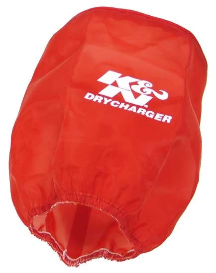 K&N Engineering K&N Drycharger Air Filter Wrap Red 6in Base ID x 5in Top ID x 6.5in Height RX-4730DR