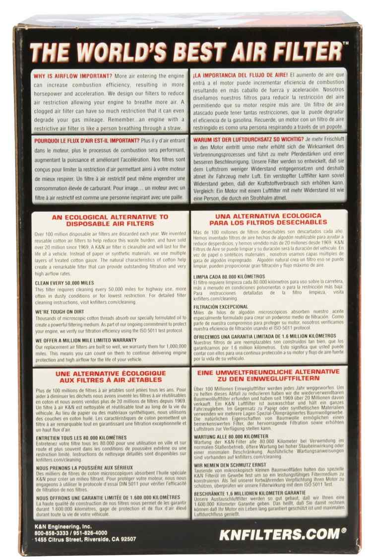 K&N Engineering K&N 87-06 Yamaha YFZ350 Banshee 350 Replacement Air Filter YA-3502