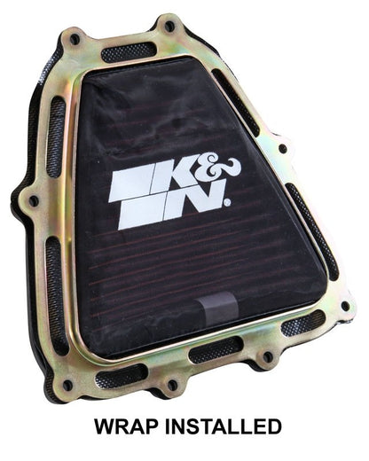 K&N Engineering K&N Drycharger Wrap Black 7.313in L 7.25in W 1.313in H YA-4514DK