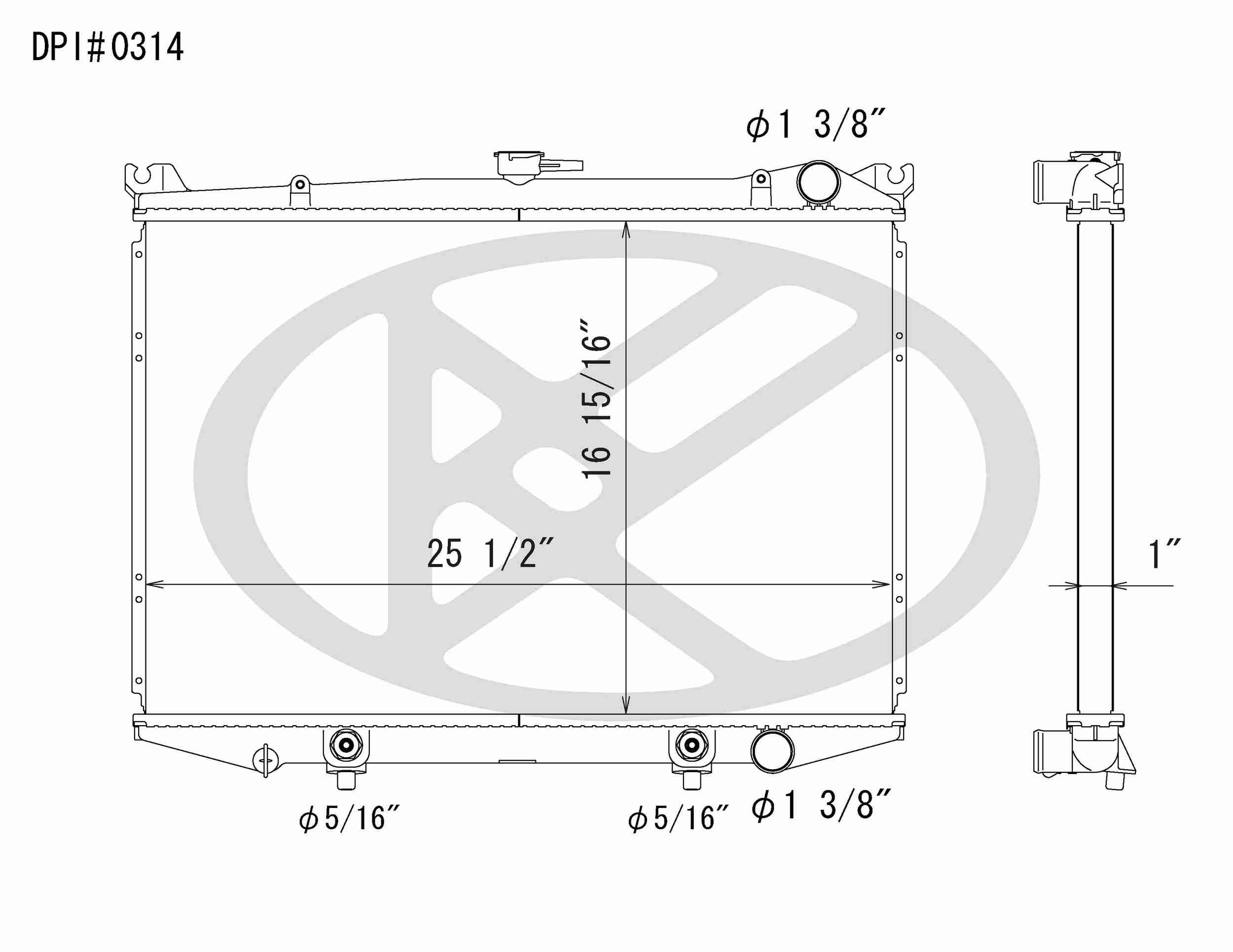 Koyorad OEM Replacement Radiator Nissan Hardbody 3.0L V6 AT 86-97