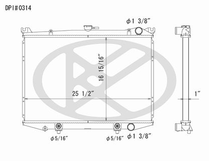 Koyorad OEM Replacement Radiator Nissan Hardbody 3.0L V6 AT 86-97