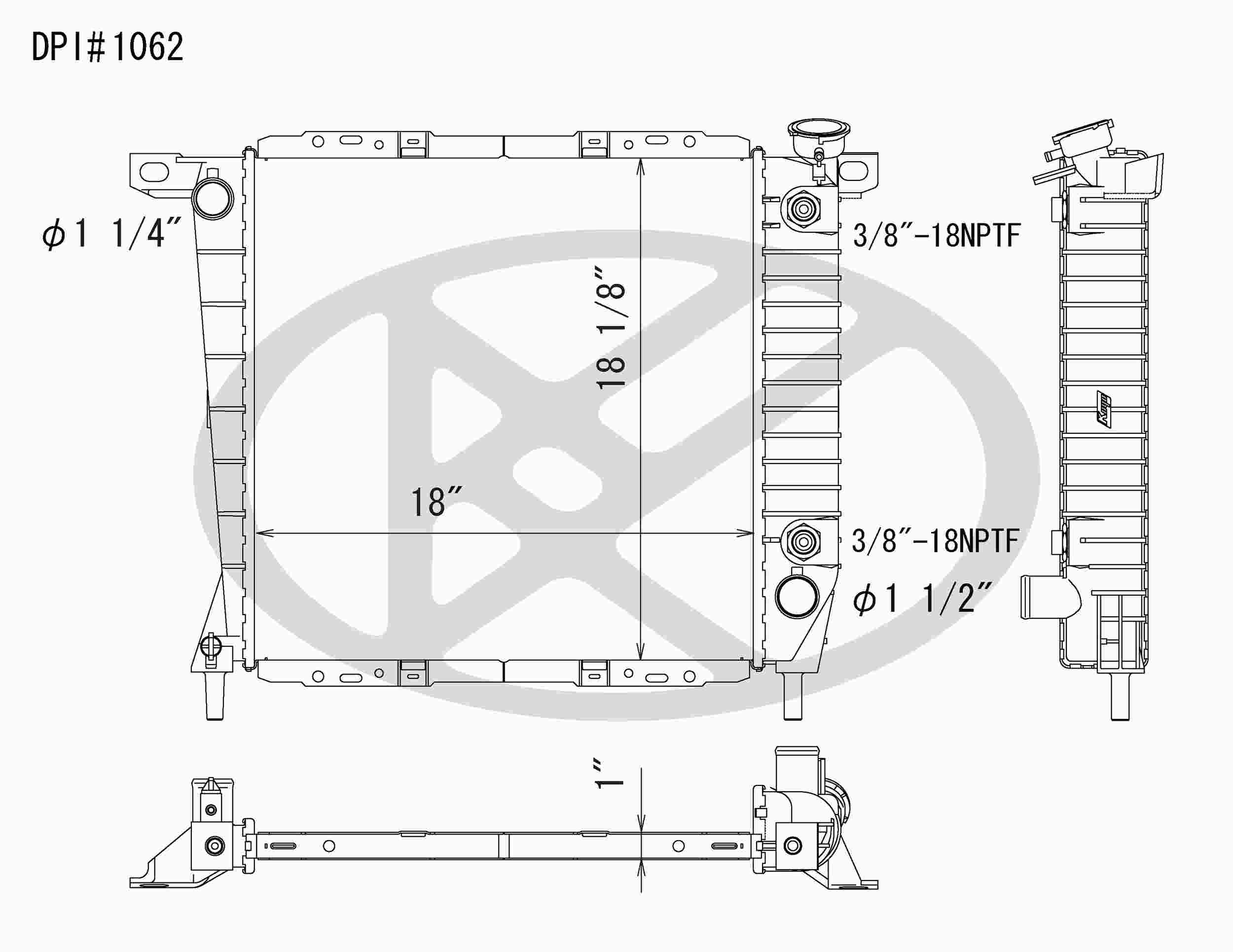 Koyorad OEM Replacement Radiator Ford Ranger 2.3L I4 AT 85-97