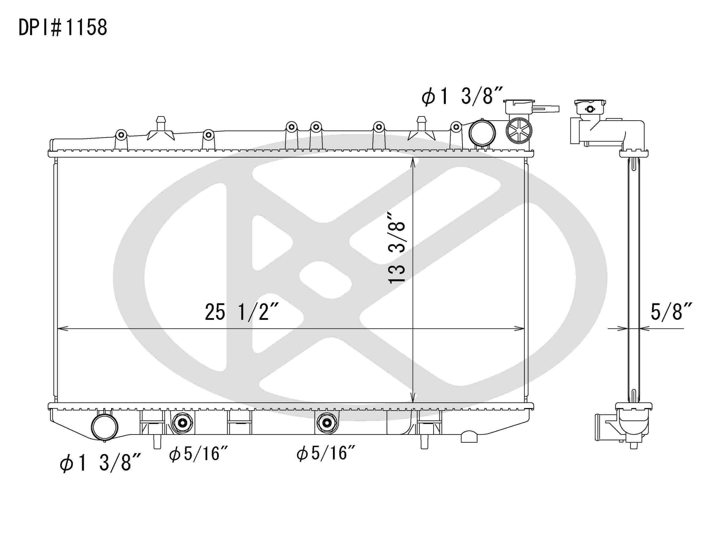 Koyorad OEM Replacement Radiator Infiniti G20 2.0L I4 AT 91-96