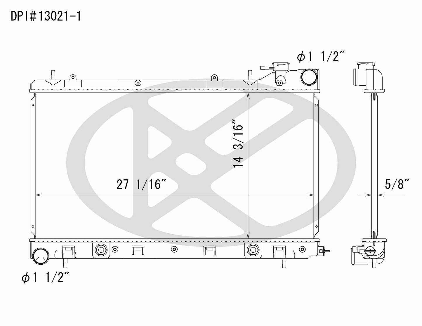 Koyorad OEM Replacement Radiator Subaru Forester 2.5L H4 MT 03-08