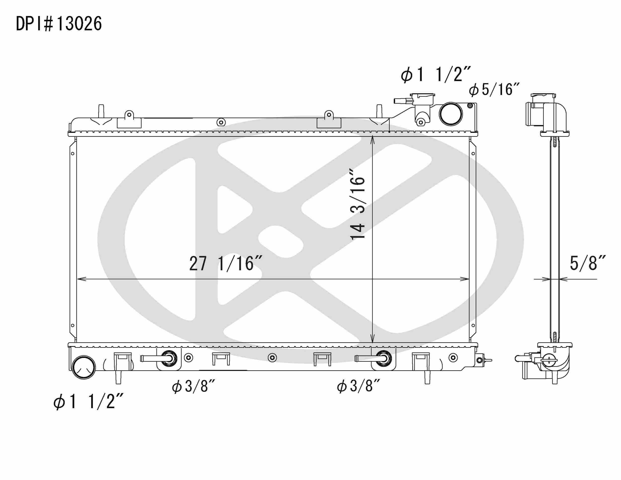 Koyorad OEM Replacement Radiator Subaru Forester 2.5L H4 TBO AT 06-08