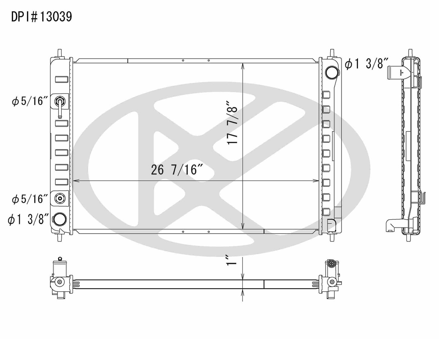 Koyorad OEM Replacement Radiator Nissan Murano 3.5L V6 AT 09-11