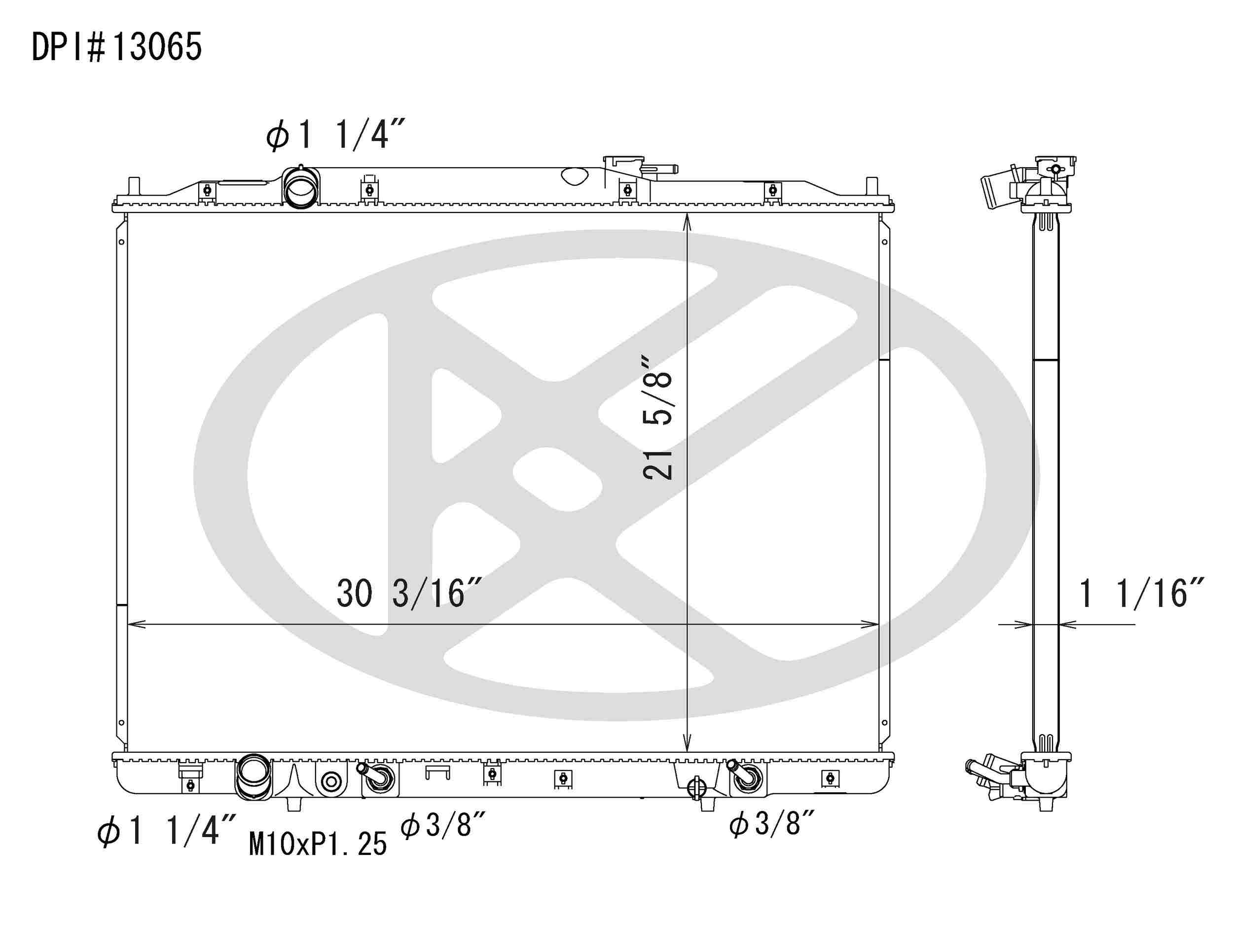 Koyorad OEM Replacement Radiator Honda Pilot 3.5L V6 AT 09-10