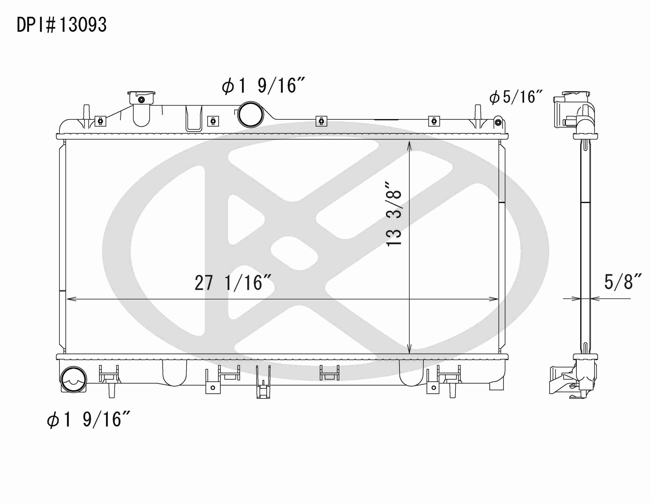 Koyorad OEM Replacement Radiator Subaru Impreza WRX STI 2.5L H4 TBO MT 08-11