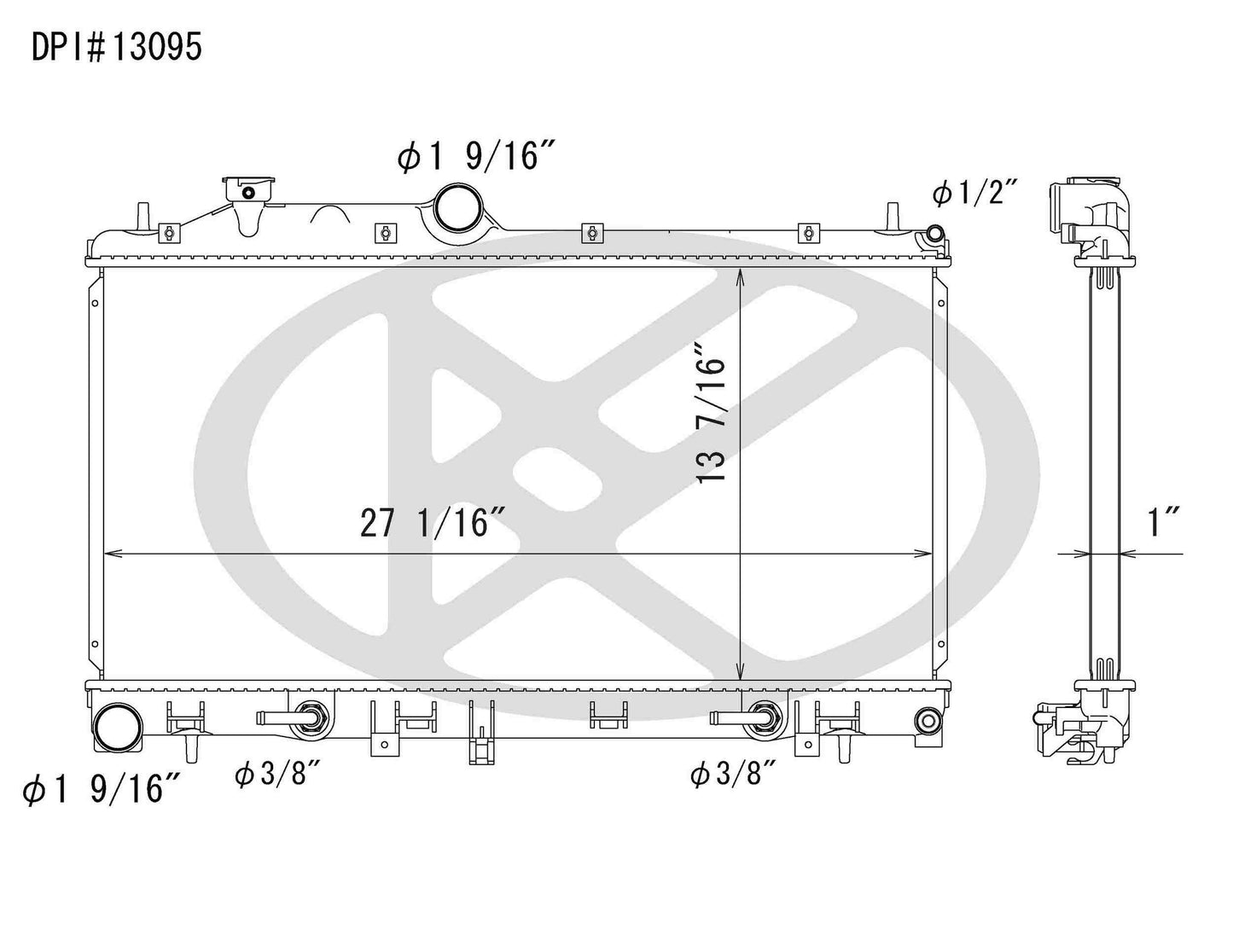 Koyorad OEM Replacement Radiator Subaru Forester 2.5L H4 TBO AT 09-11