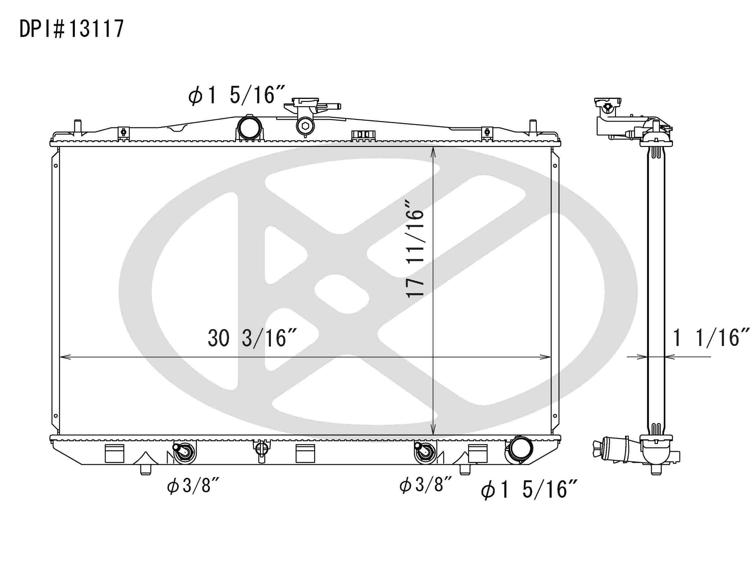 Koyorad OEM Replacement Radiator Lexus RX350 3.5L V6 AT 10-11