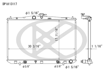 Koyorad OEM Replacement Radiator Lexus RX350 3.5L V6 AT 10-11