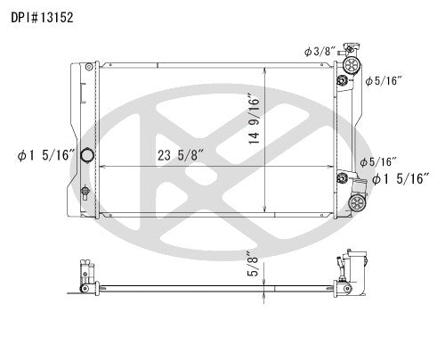 Koyorad OEM Replacement Radiator Toyota Corolla 1.8L I4 AT 09-11