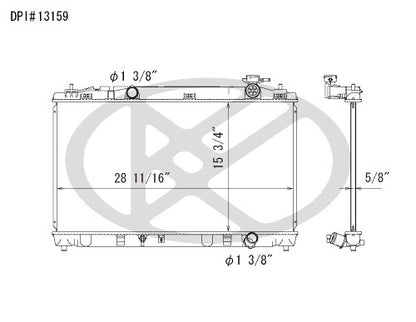 Koyorad OEM Replacement Radiator Toyota Camry 2.5L I4 AT 10-11