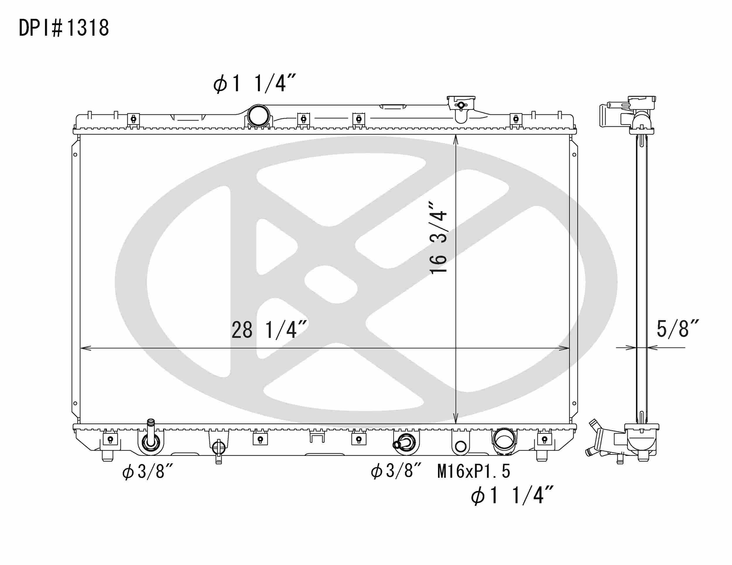 Koyorad OEM Replacement Radiator Toyota Camry 2.2L I4 AT 92-96