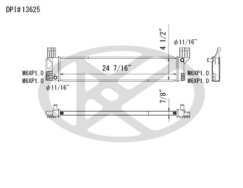 Koyorad Radiator  top view frsport A13625