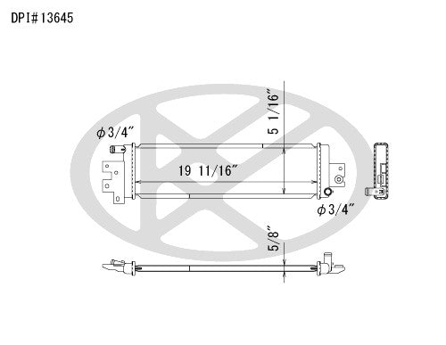 Koyorad Radiator  top view frsport A13645