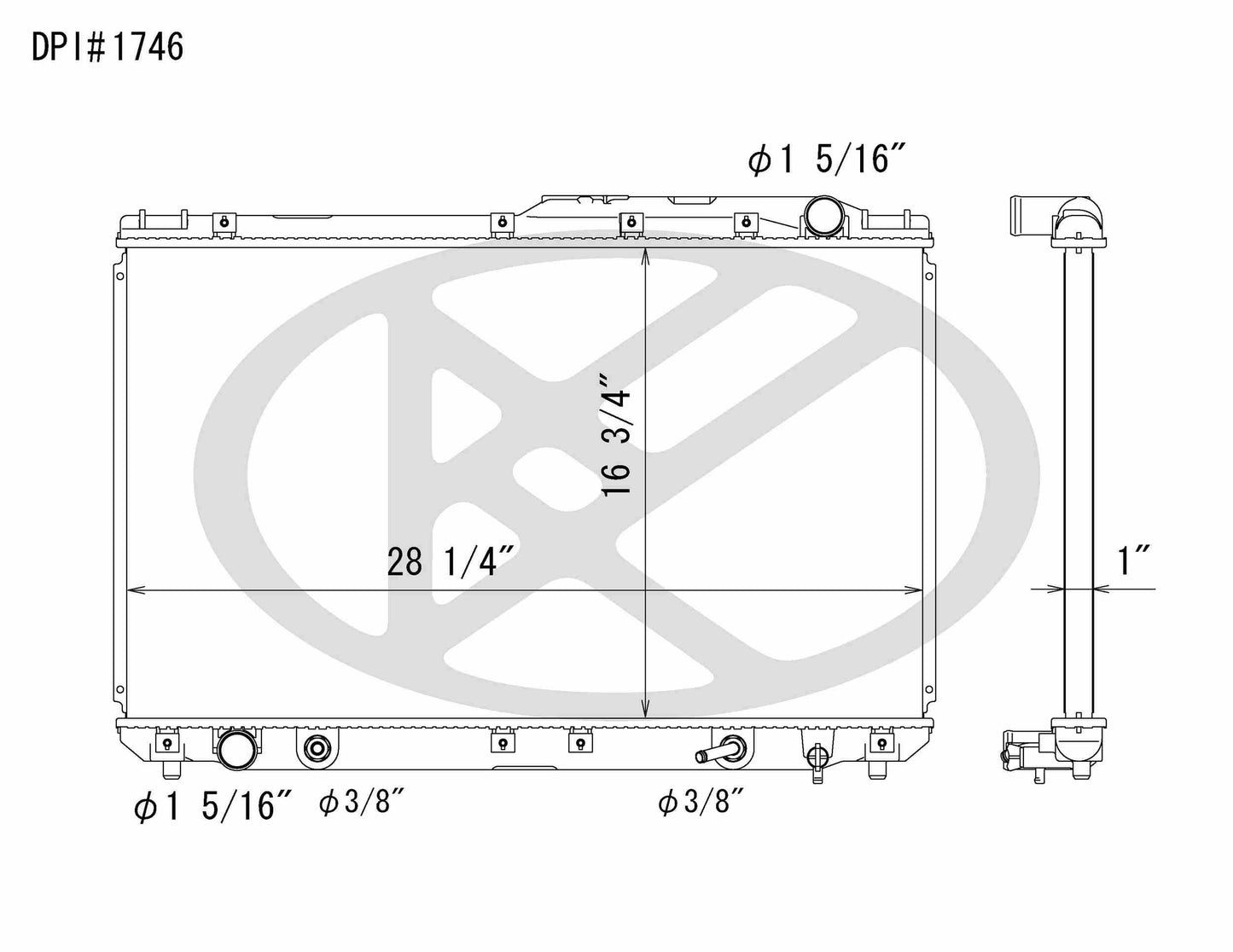 Koyorad OEM Replacement Radiator Lexus ES300 3.0L V6 AT 94-96