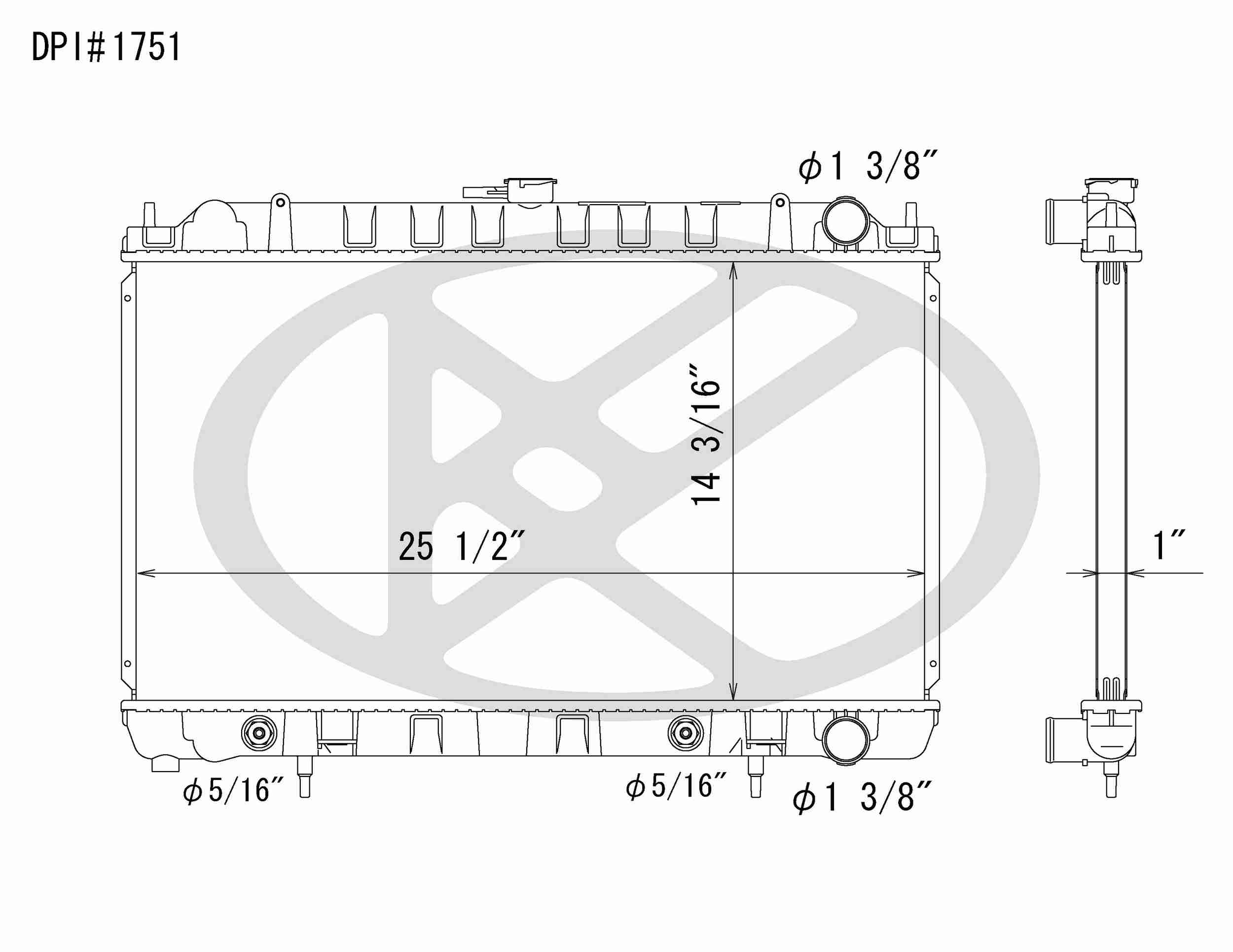 Koyorad 95-98 Nissan 240SX 2.4L I4  AT 07QWG