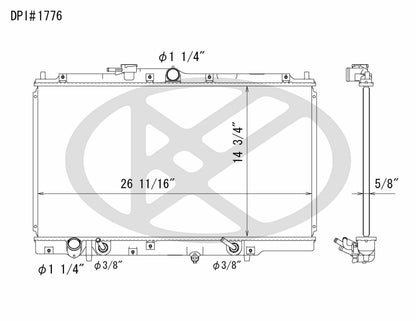 Koyorad OEM Replacement Radiator Acura CL 3.0L V6 AT 97-99