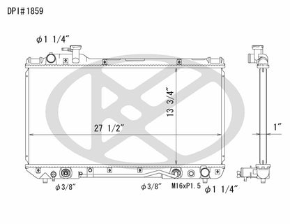 Koyorad OEM Replacement Radiator Toyota RAV4 2.0L I4 AT 96-97