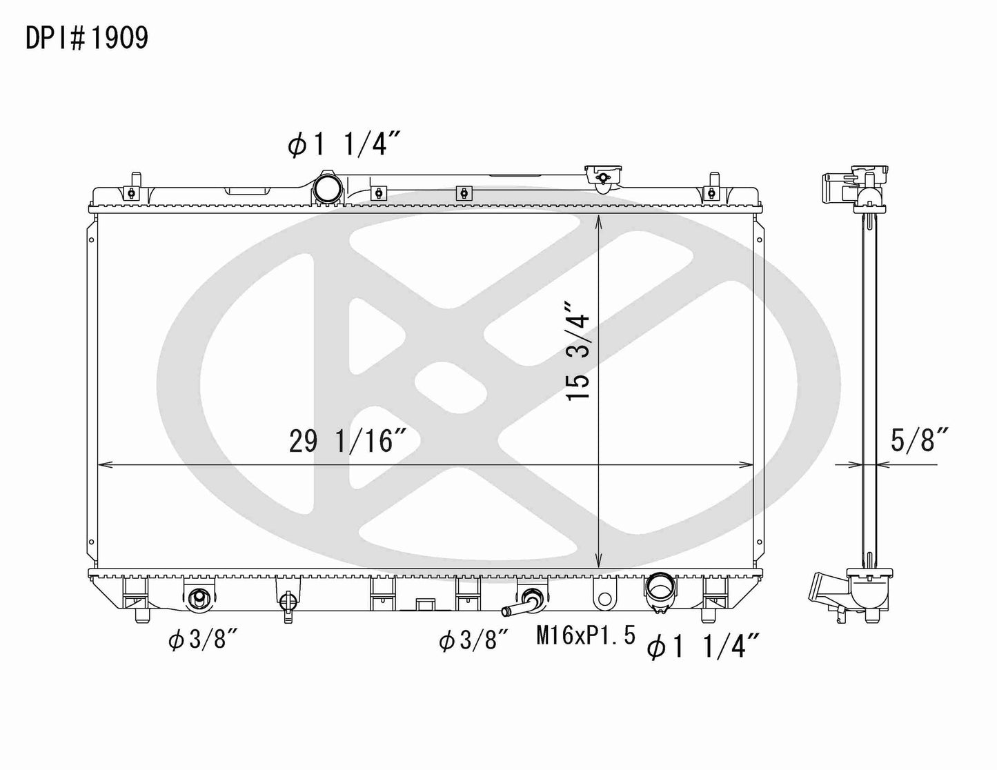 Koyorad OEM Replacement Radiator Lexus ES300 2.2L I4 AT 97-01