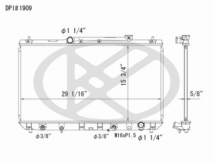 Koyorad OEM Replacement Radiator Lexus ES300 2.2L I4 AT 97-01