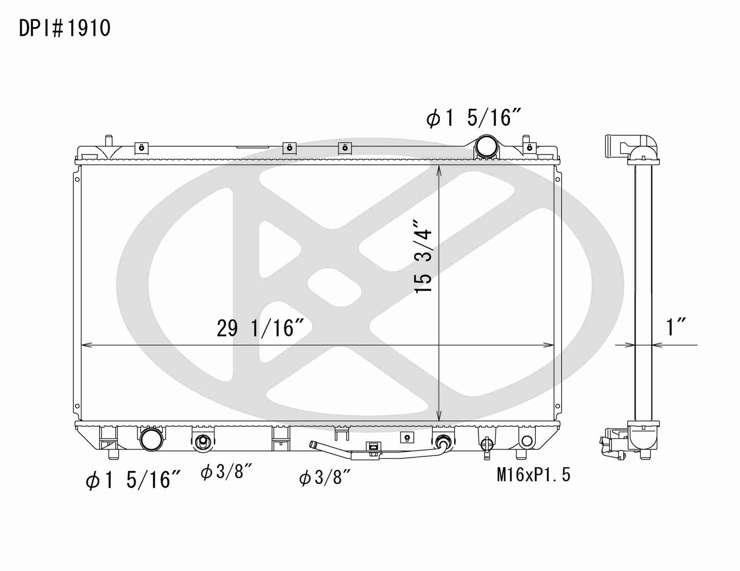 Koyorad OEM Replacement Radiator Lexus ES300 3.0L V6 AT 97-01