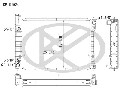 Koyorad OEM Replacement Radiator Mercury Villager 3.0L V6 AT 96-98