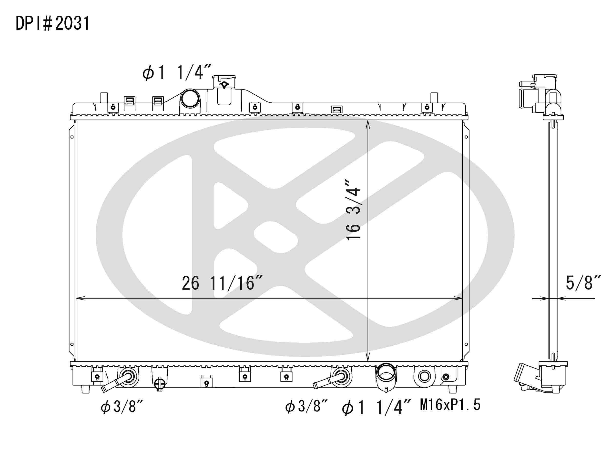 Koyorad OEM Replacement Radiator Acura TL 3.2L V6 AT 96-98