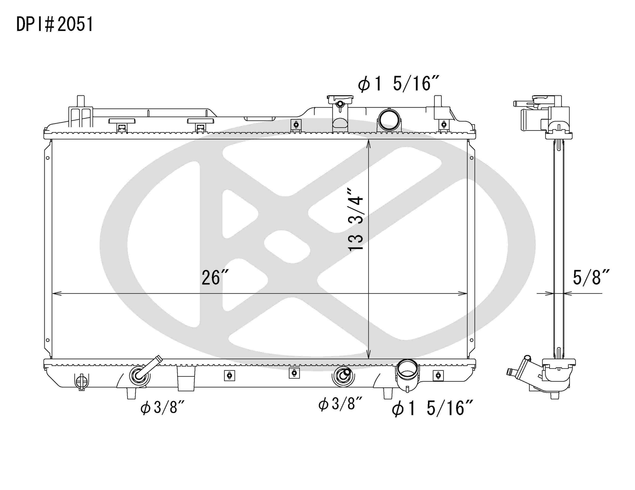 Koyorad OEM Replacement Radiator Honda CR-V 2.0L I4 AT 97-01