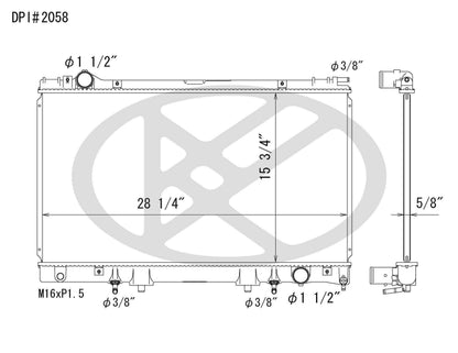Koyorad OEM Replacement Radiator Lexus LS400 4.0L V8 AT 95-00