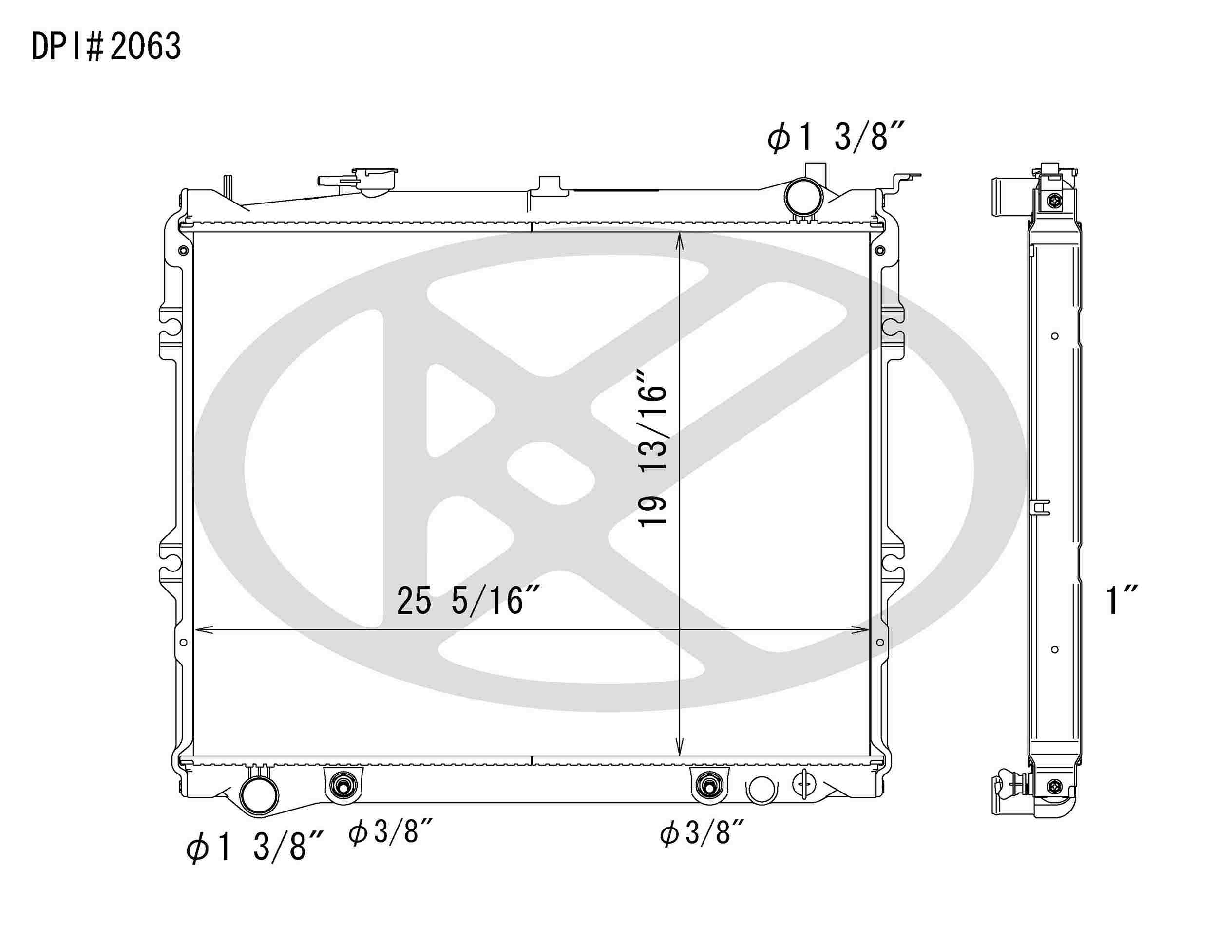 Koyorad OEM Replacement Radiator Mazda MPV 3.0L V6 AT 96-98