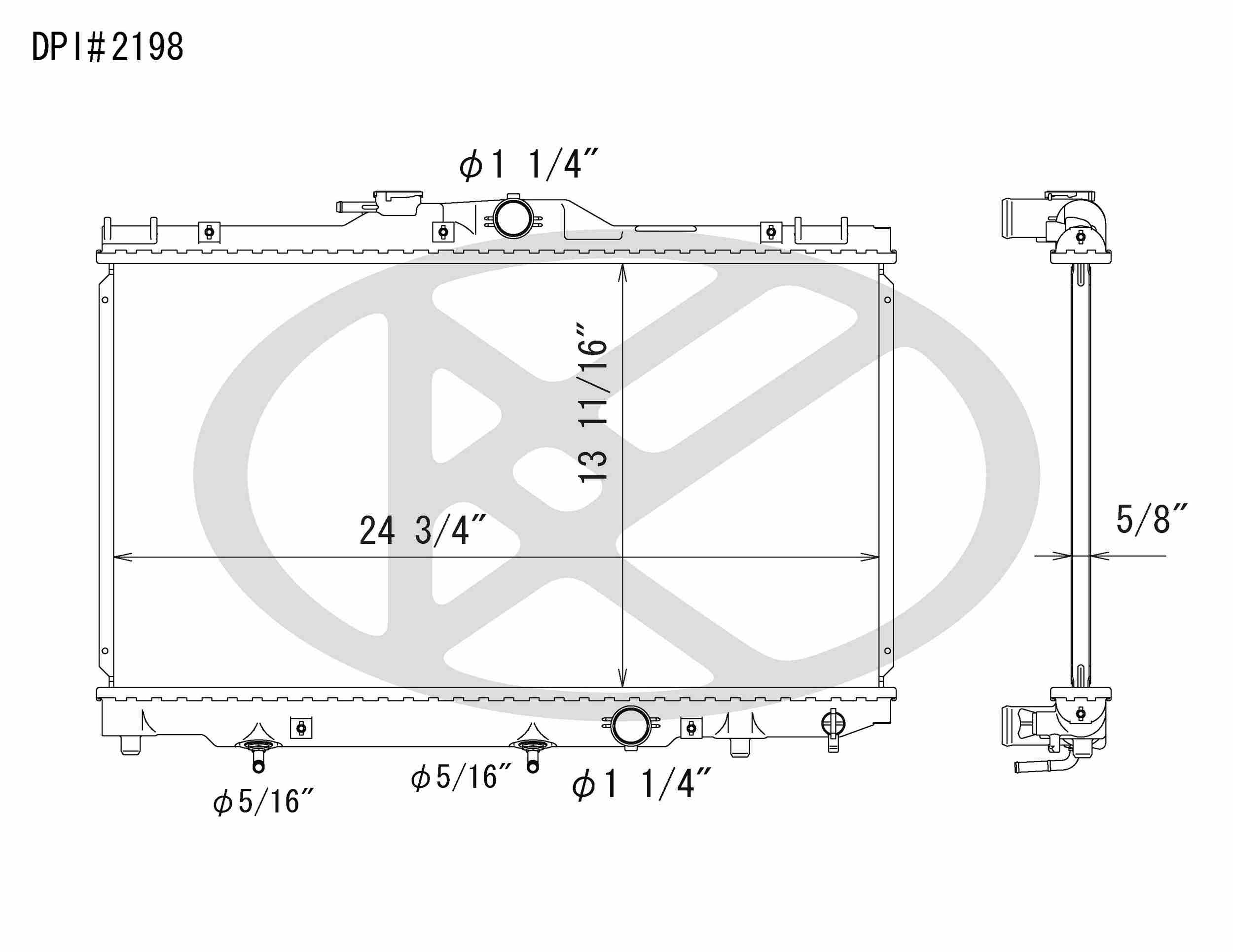 Koyorad OEM Replacement Radiator Chevrolet Prizm 1.8L I4 AT 98-02