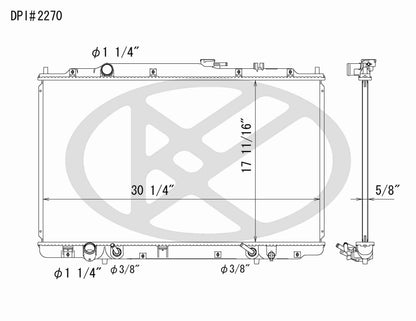 Koyorad OEM Replacement Radiator Honda Oasis 2.3L I4 AT 99-99