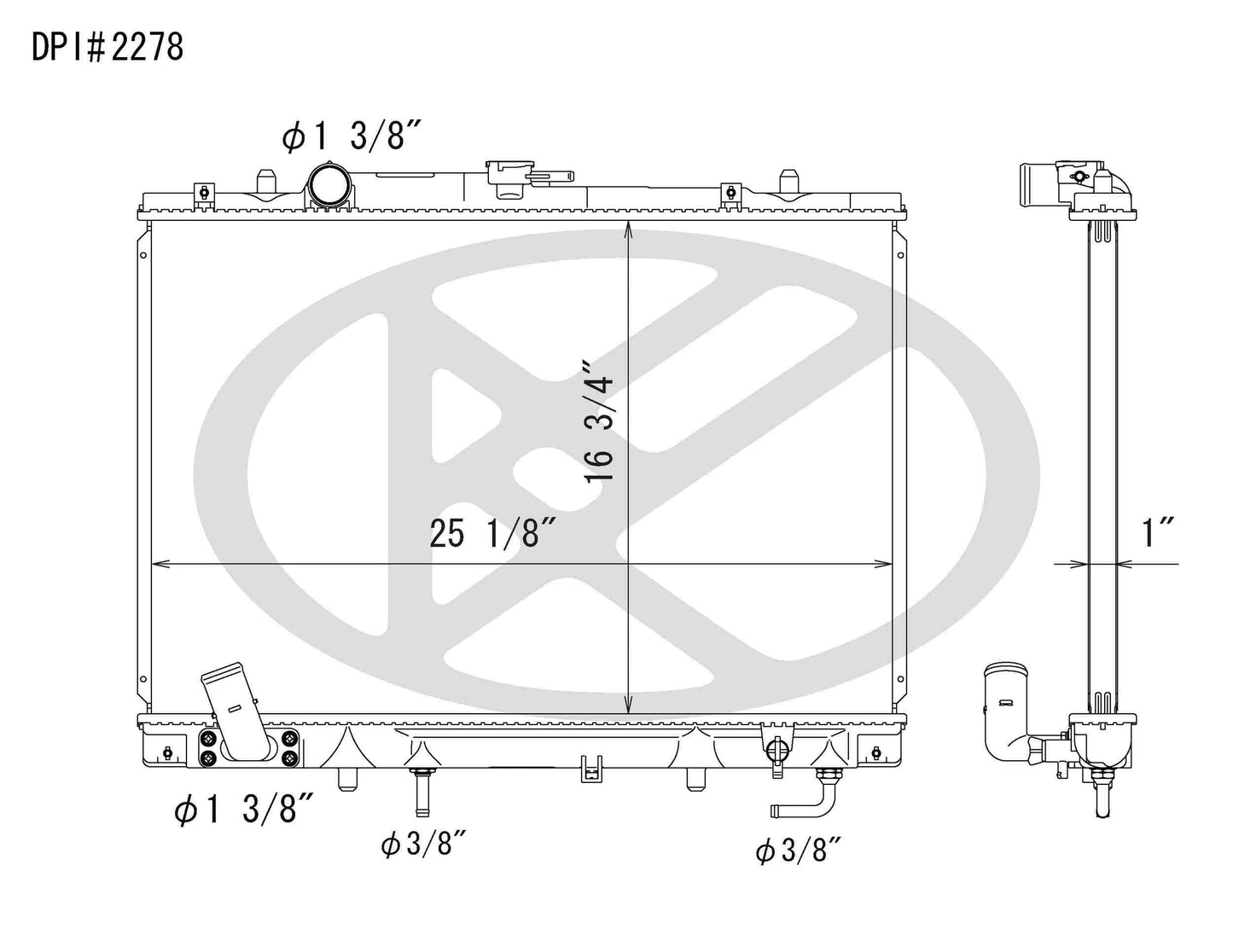 Koyorad OEM Replacement Radiator Mitsubishi Montero Sport 3.0L V6 AT 97-03