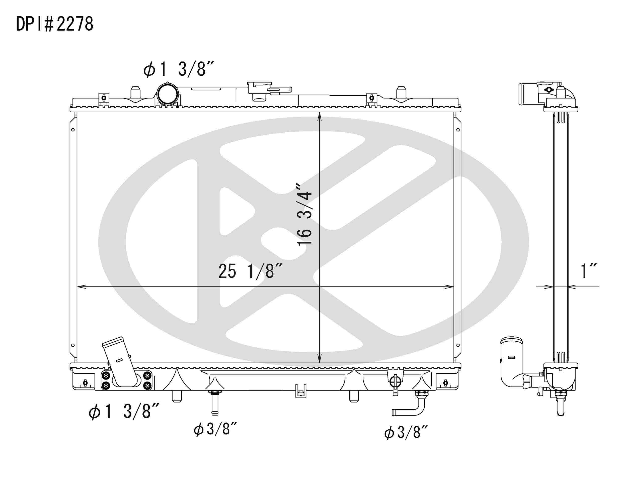 Koyorad OEM Replacement Radiator Mitsubishi Montero Sport 3.0L V6 AT 97-03