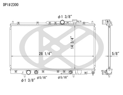 Koyorad OEM Replacement Radiator Mitsubishi Galant 2.4L I4 AT 99-02