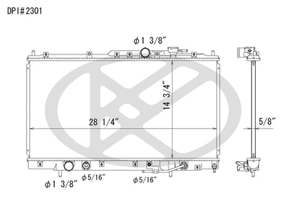 Koyorad OEM Replacement Radiator Mitsubishi Galant 3.0L V6 AT 99-02