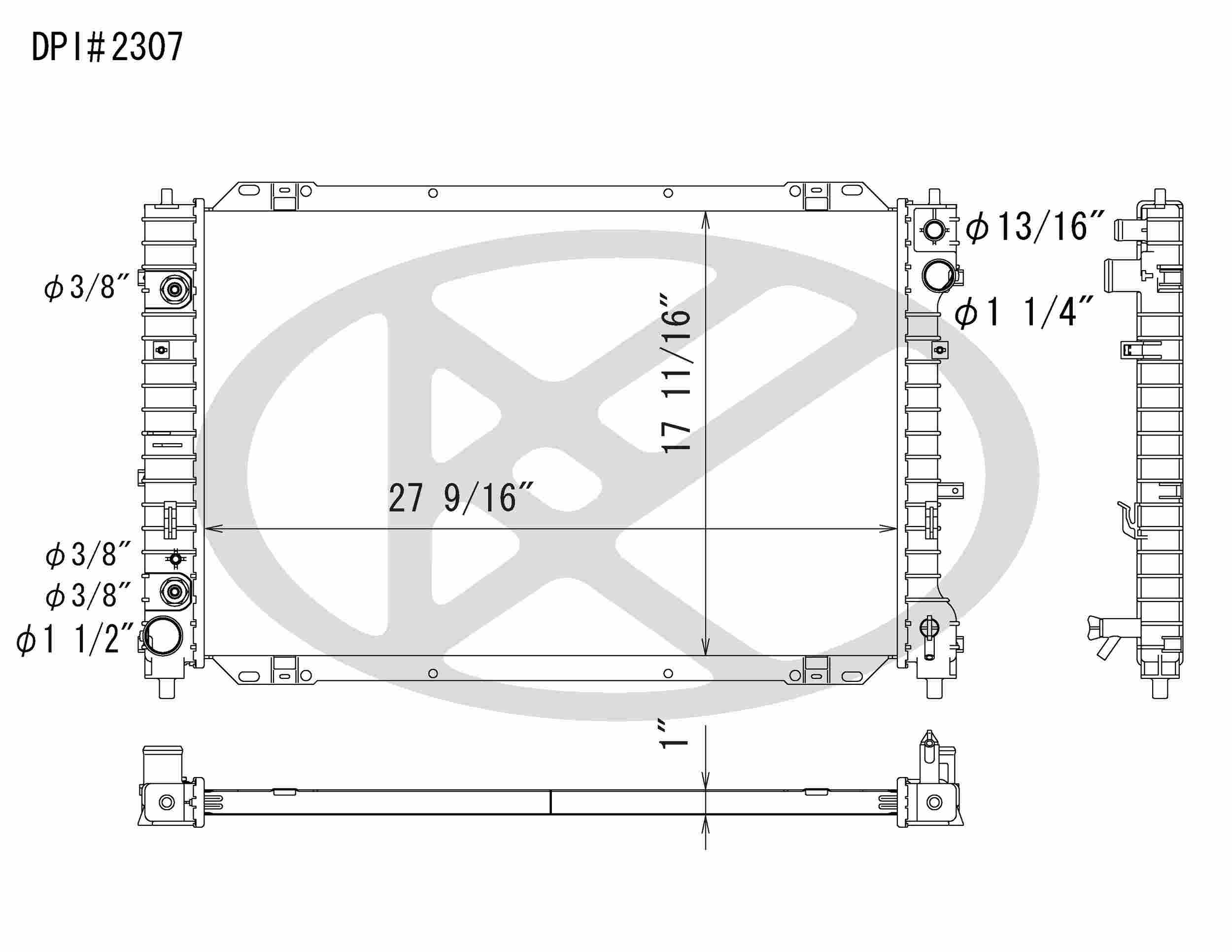 Koyorad OEM Replacement Radiator Ford Escape 3.0L V6 AT 01-07